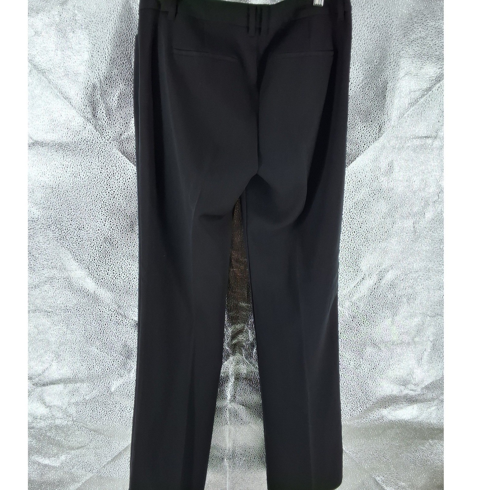 Old Navy Harper Trouser Pants Womens 4 Black Straight Leg Career Office Slacks - View 3