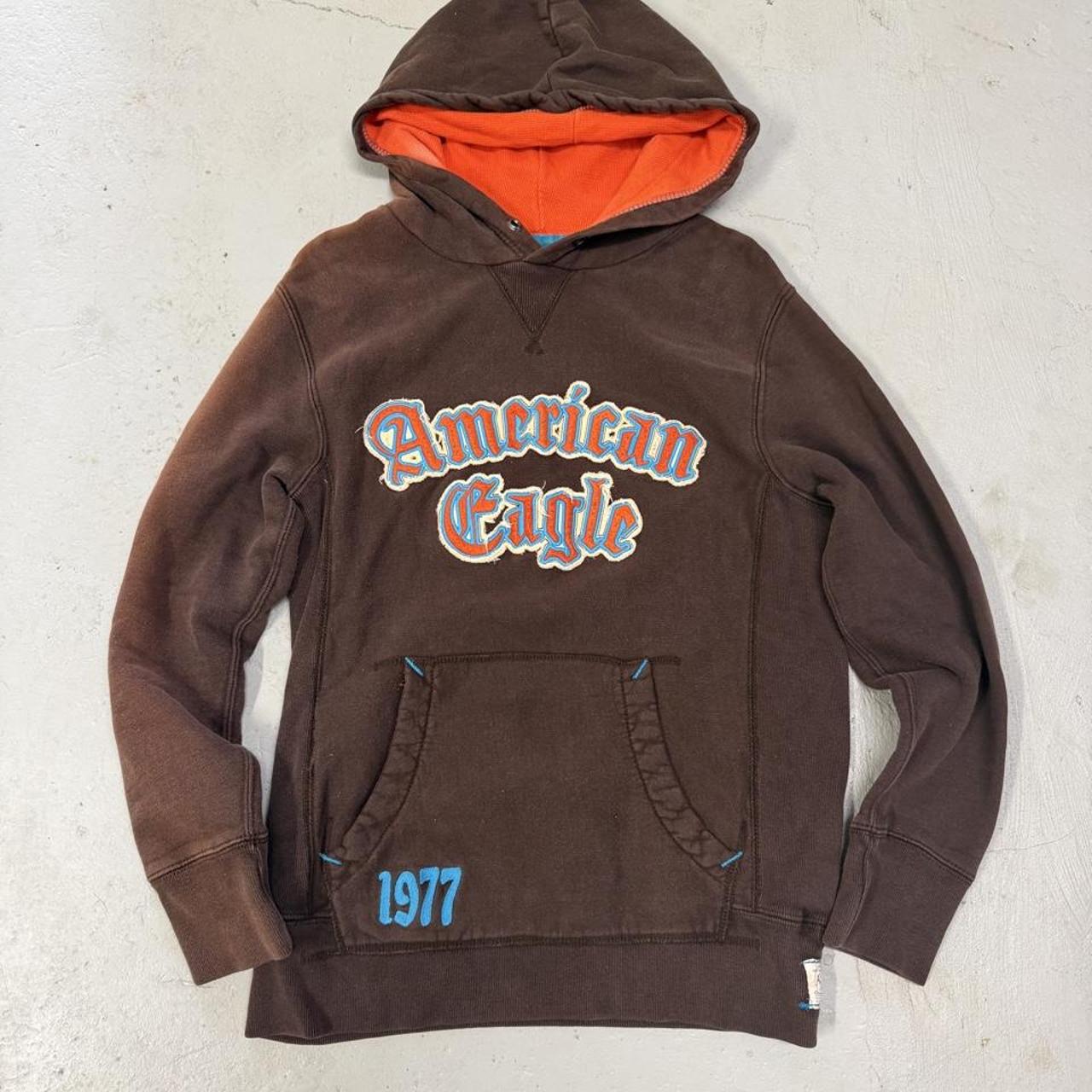 Arizona Jean Co Mens Hoodie L Burgundy Red Pullover Fleece Sweatshirt - View 7