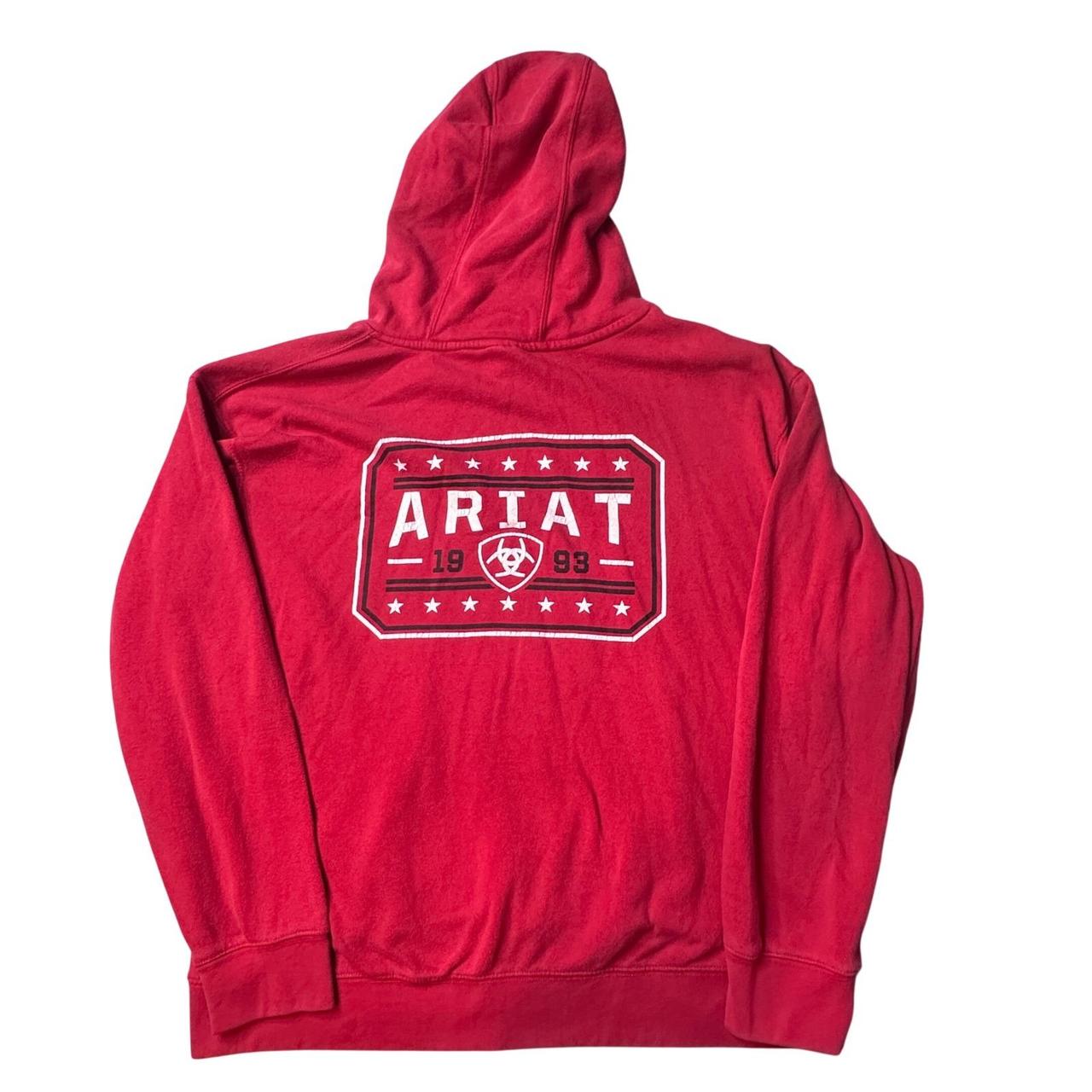 Arizona Jean Co Mens Hoodie L Burgundy Red Pullover Fleece Sweatshirt - View 14