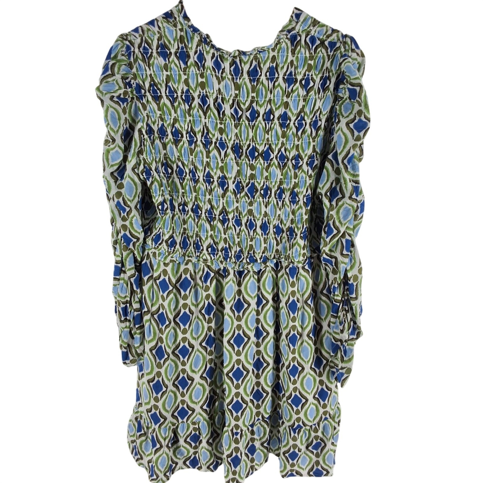 By Anthropologie Long-Sleeve V-Neck Ruffle Mini Dress - View 5
