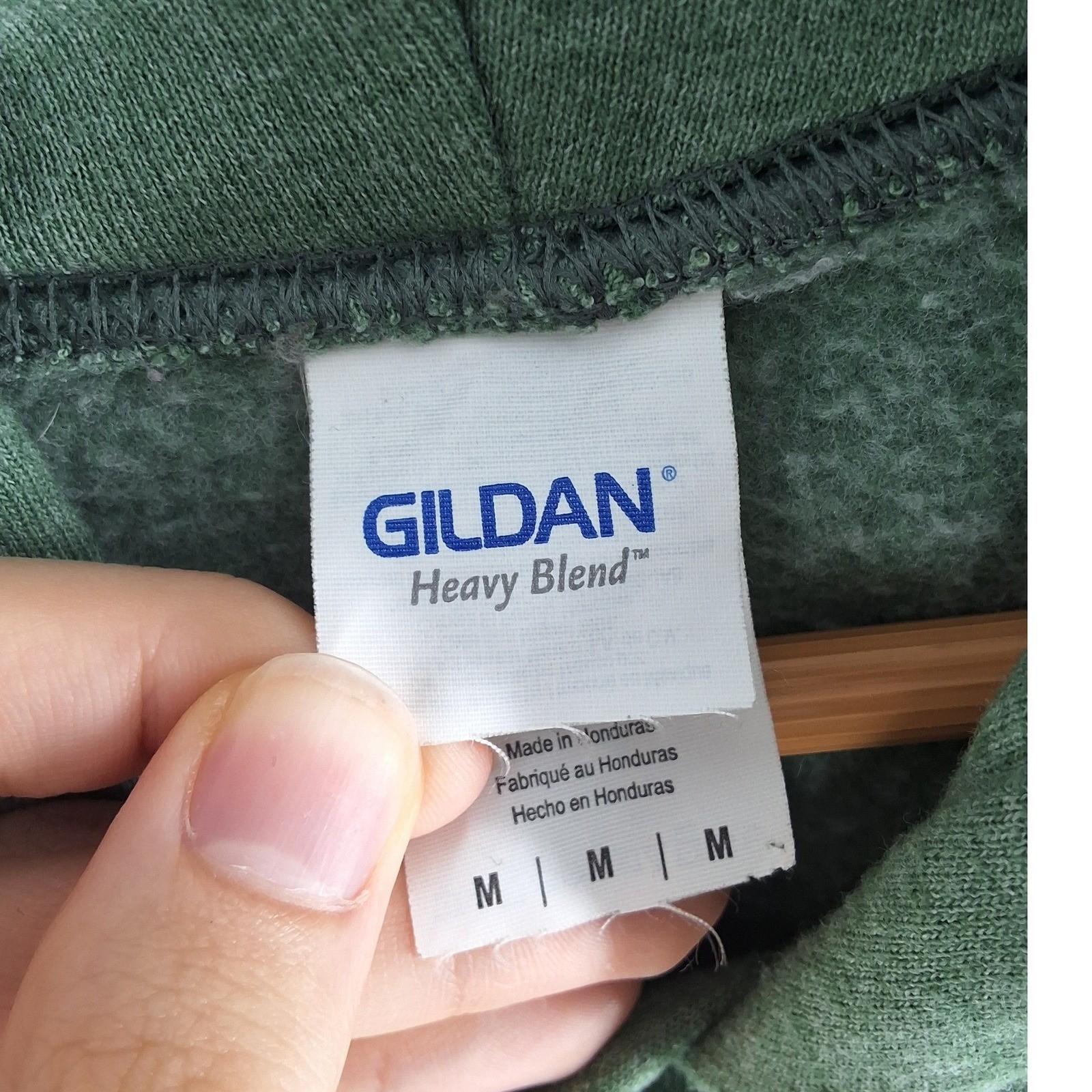 Gildan Heavy Blend Del Norte California Green Hoodie Redwood Graphic Fleece M - View 3