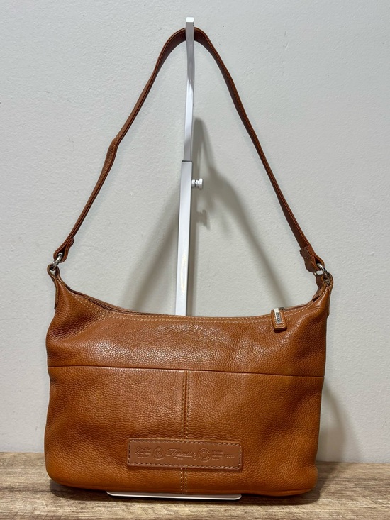 VTG Fossil Classic 75082 Metallic Gold Leather Crescent Hobo Shoulder Bag - View 22