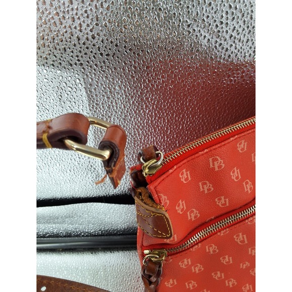 Dooney & Bourke Orange Signature Monogram Crossbody Bag & Wallet Set AS IS - View 4