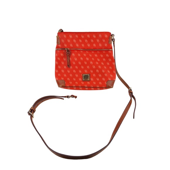 Dooney & Bourke Orange Signature Monogram Crossbody Bag & Wallet Set AS IS - View 5