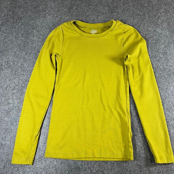 J.Crew Painter Slub Cotton Boatneck Tee White Long Sleeve Top L - View 15