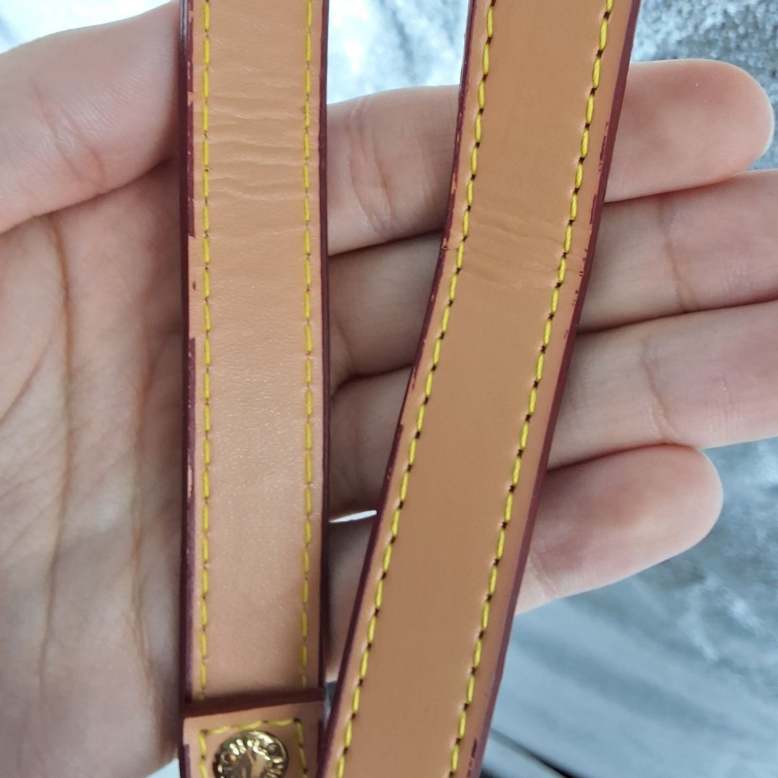 Louis Vuitton Vachetta Leather Crossbody Shoulder Strap Gold Hardware Tan - View 5