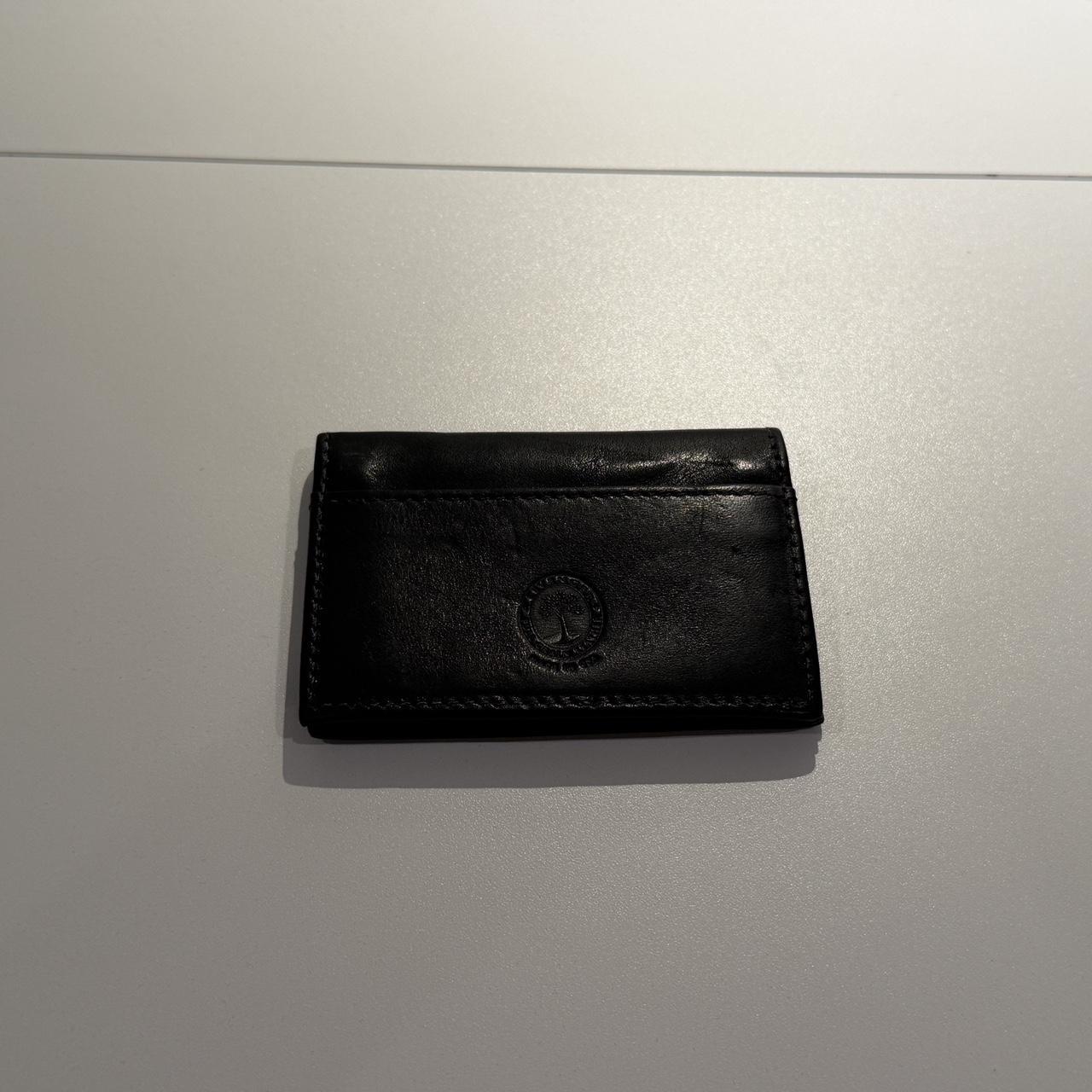 Vintage Black Eel Skin Card Holder Minimalist Slim Wallet Paneled Unisex - View 8