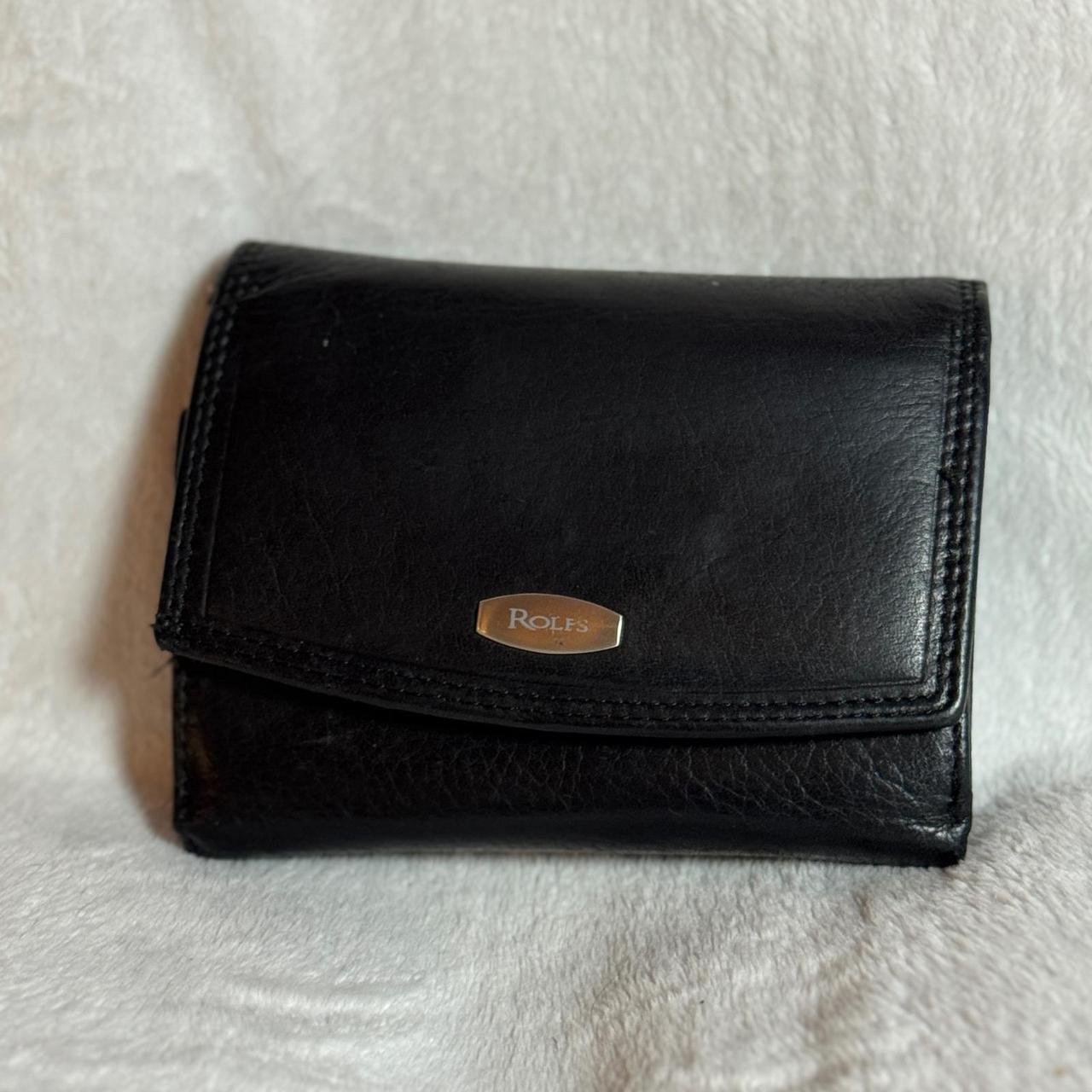 Vintage Black Eel Skin Card Holder Minimalist Slim Wallet Paneled Unisex - View 10