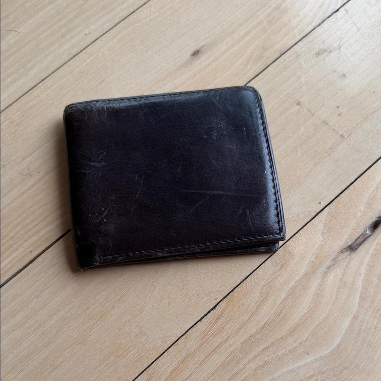 Vintage Black Eel Skin Card Holder Minimalist Slim Wallet Paneled Unisex - View 15
