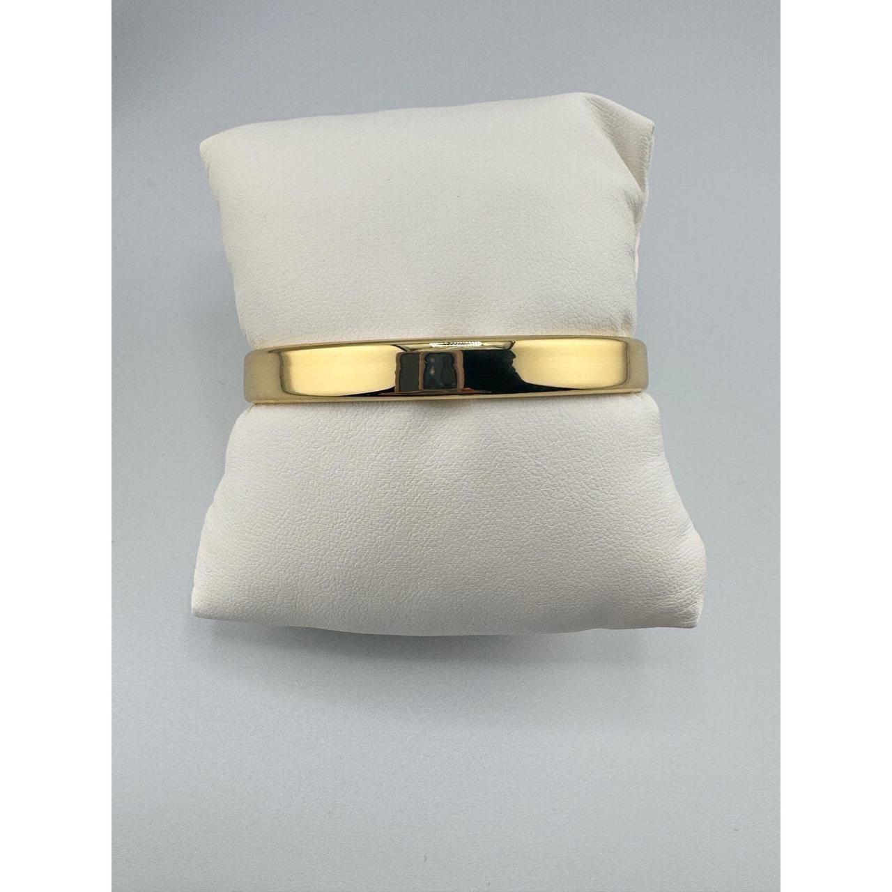 18k Over Silver 0.16 Ct. Tw. Diamond Bangle Bracelet In Gold OS - View 8