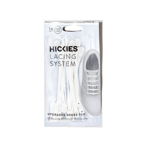 Hickies Inc H2 14 Pack Shoe Laces White New - View 4