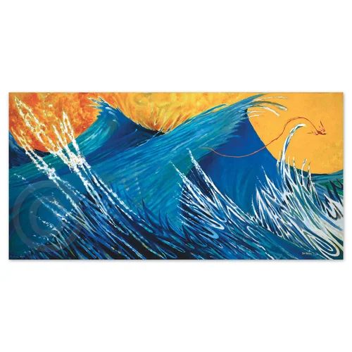 Dr Seuss Firebird Limited Edition Canvas Print Tigerwood Frame RARE COA 669/850 - View 5
