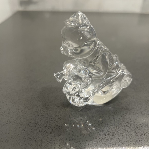 Princess House Blown Glass Pear Figurine Paperweight 3 Inch Clear Fruit‎ Decor - View 15