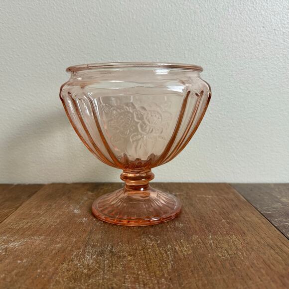 Vintage Anchor Hocking Avocado Green Starburst Ruffled Glass Bowl 4.5" - View 19