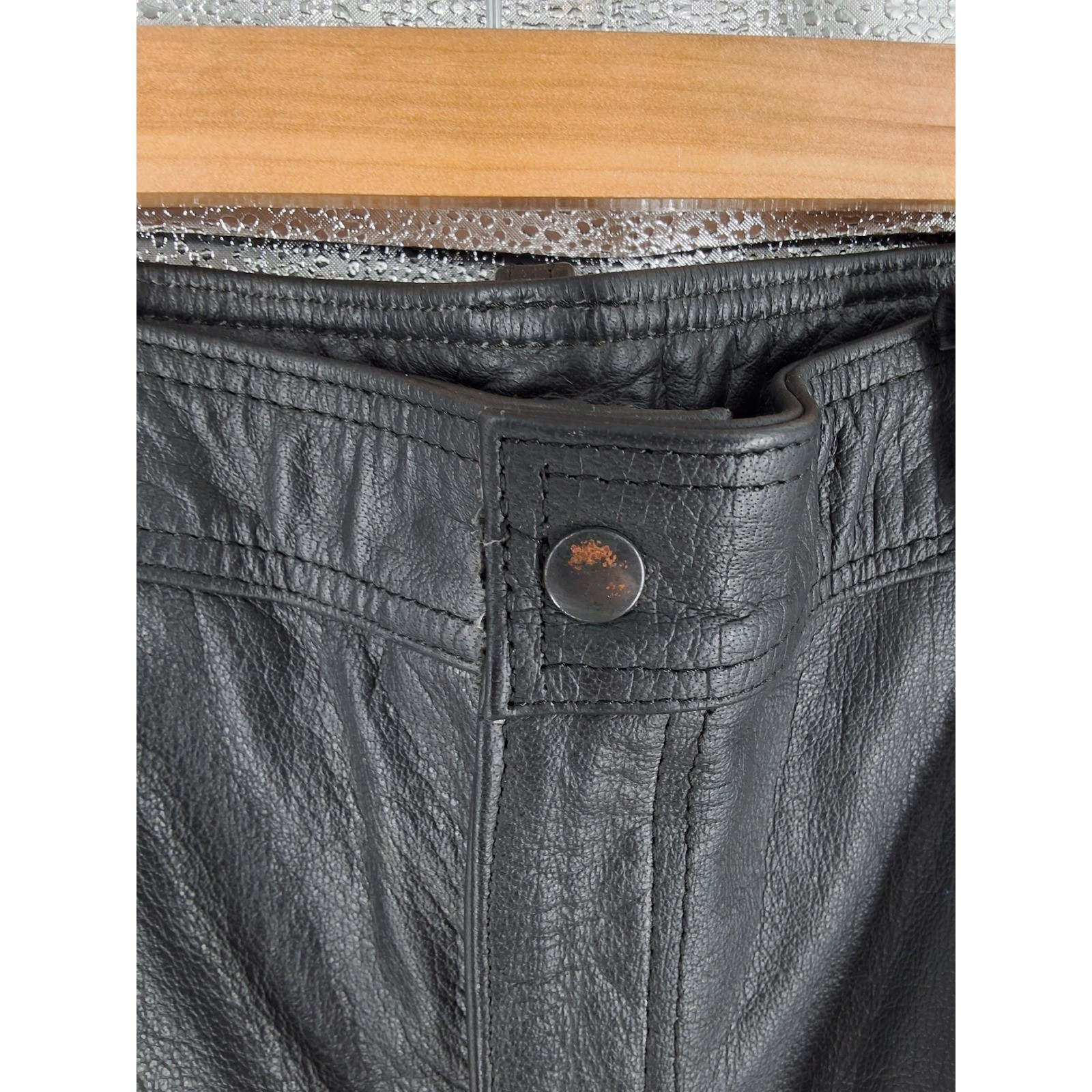 Unik 770 Mens Leather Motorcycle Overpants Full Zip Biker Pants 32x34 - View 5