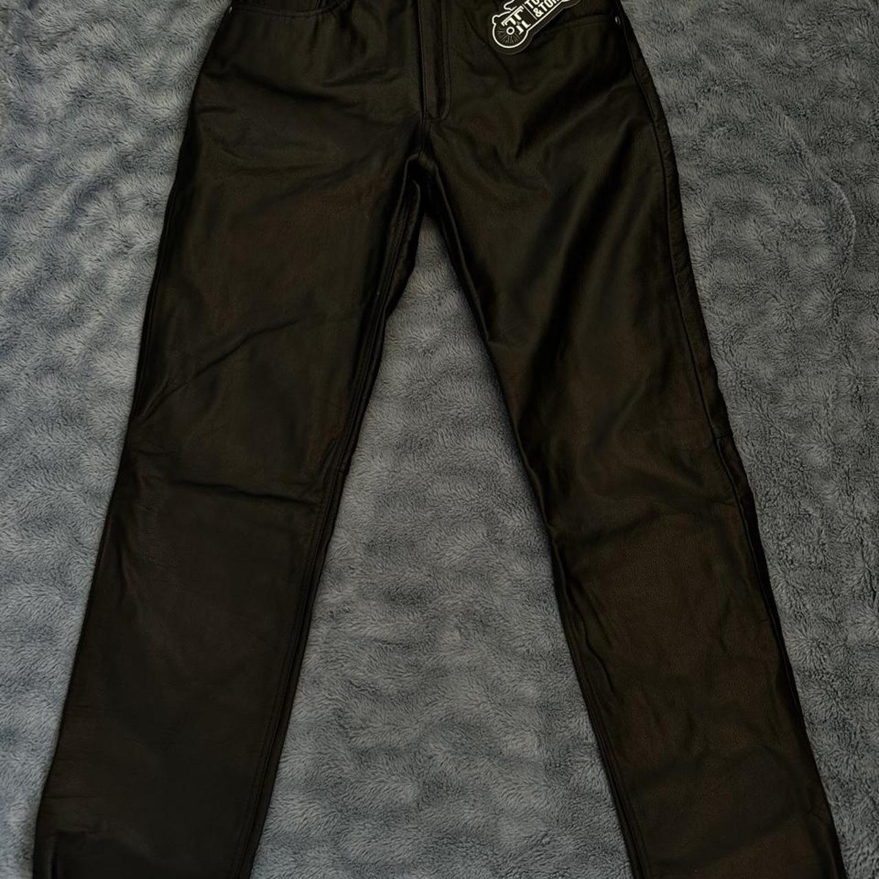 Unik 770 Mens Leather Motorcycle Overpants Full Zip Biker Pants 32x34 - View 11