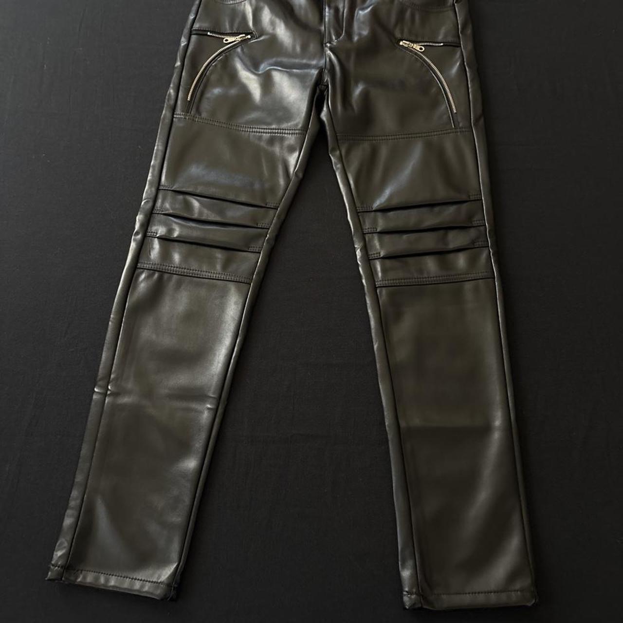Unik 770 Mens Leather Motorcycle Overpants Full Zip Biker Pants 32x34 - View 12