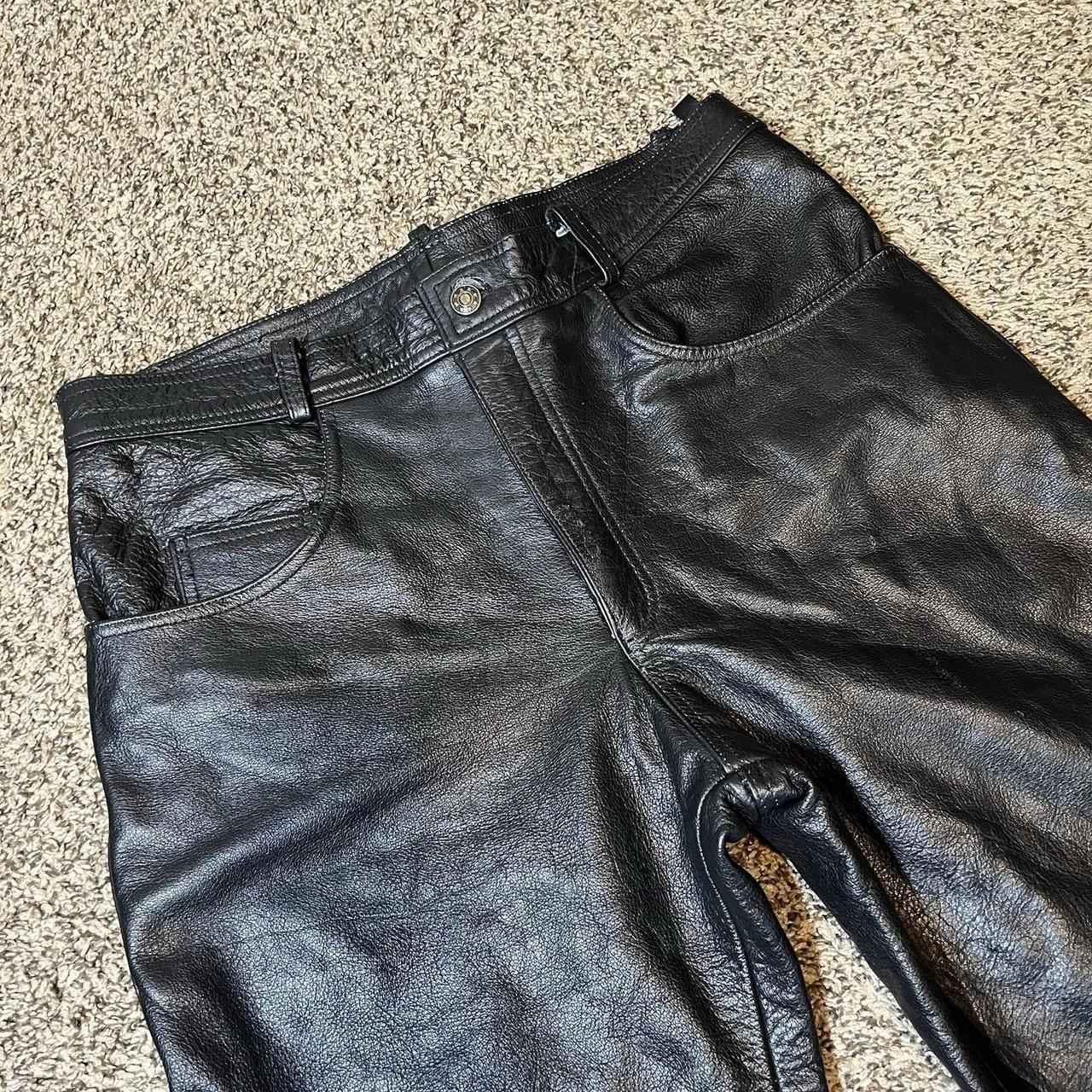 Unik 770 Mens Leather Motorcycle Overpants Full Zip Biker Pants 32x34 - View 13