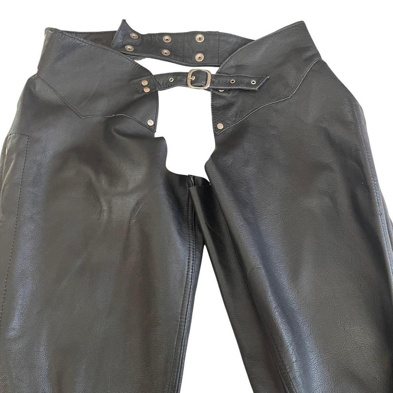 Unik 770 Mens Leather Motorcycle Overpants Full Zip Biker Pants 32x34 - View 16