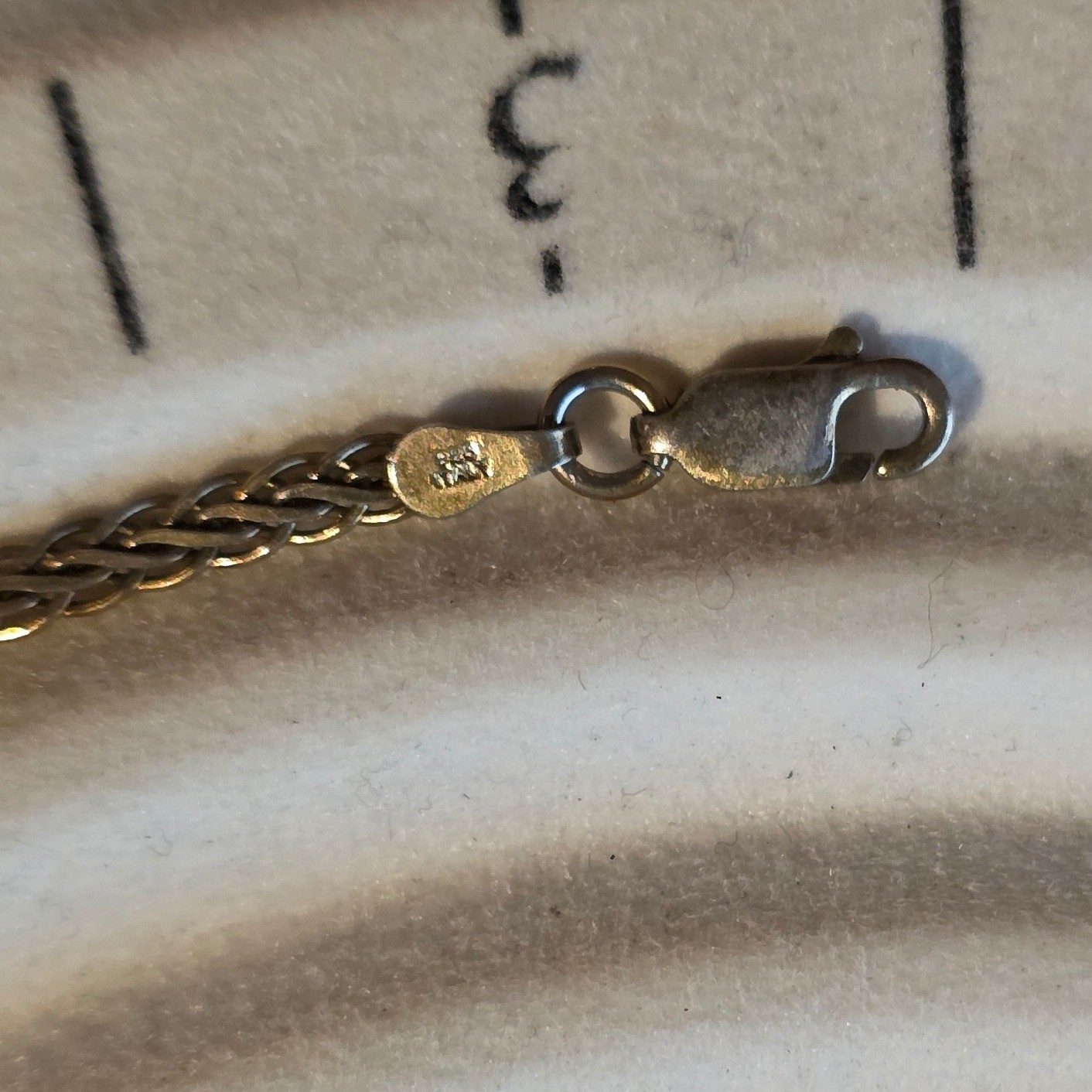 Italy 925 Sterling Silver‎ Gold Vermeil Wheat Chain Bracelet 7" 3.2g Minimalist - View 4