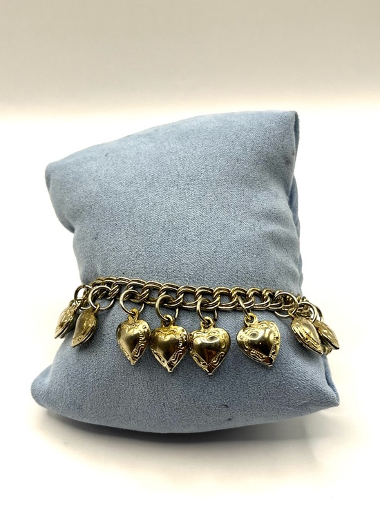 Italy 925 Sterling Silver‎ Gold Vermeil Wheat Chain Bracelet 7" 3.2g Minimalist - View 15