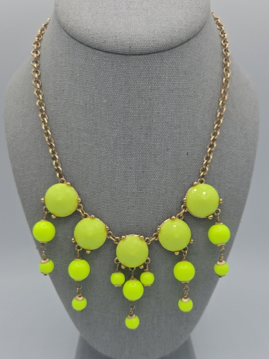 J. Crew Long Chain Faceted Rondelle Rhinestone Station Necklace Peach Fizz - View 11