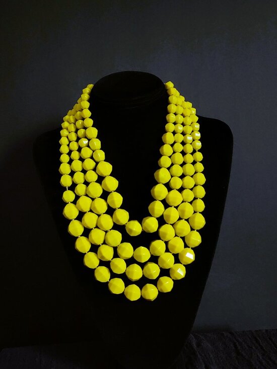 J. Crew Long Chain Faceted Rondelle Rhinestone Station Necklace Peach Fizz - View 19