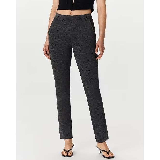 New Quince Ultra-Stretch Ponte Straight Leg Pant Charcoal XL