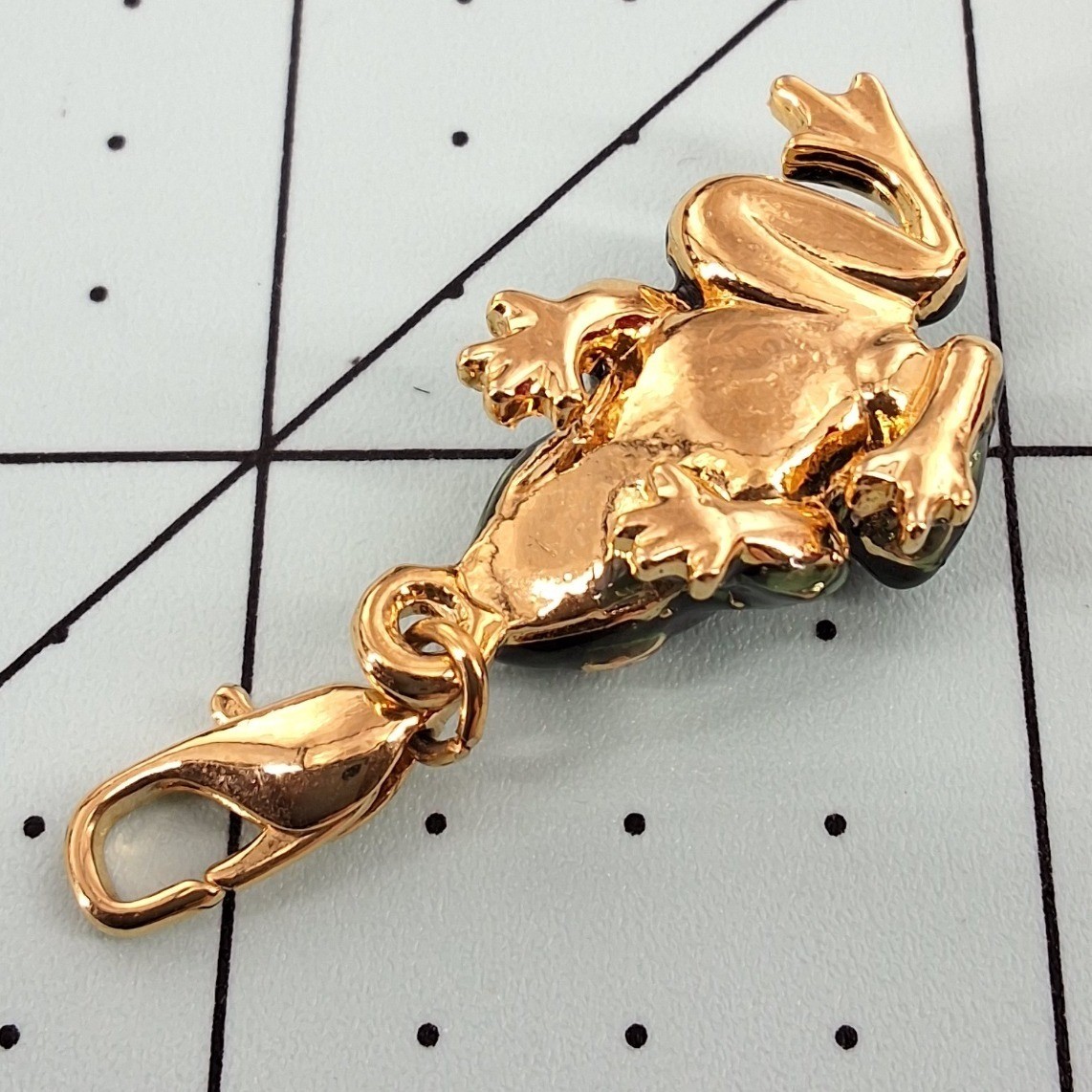 Gold Tone Enamel Cat & Fairy Charm Bracelet Whimsical Fantasy Jewelry - View 10