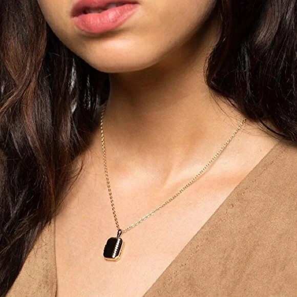 Gold Greenwich‎ Locket Necklace With Chain New