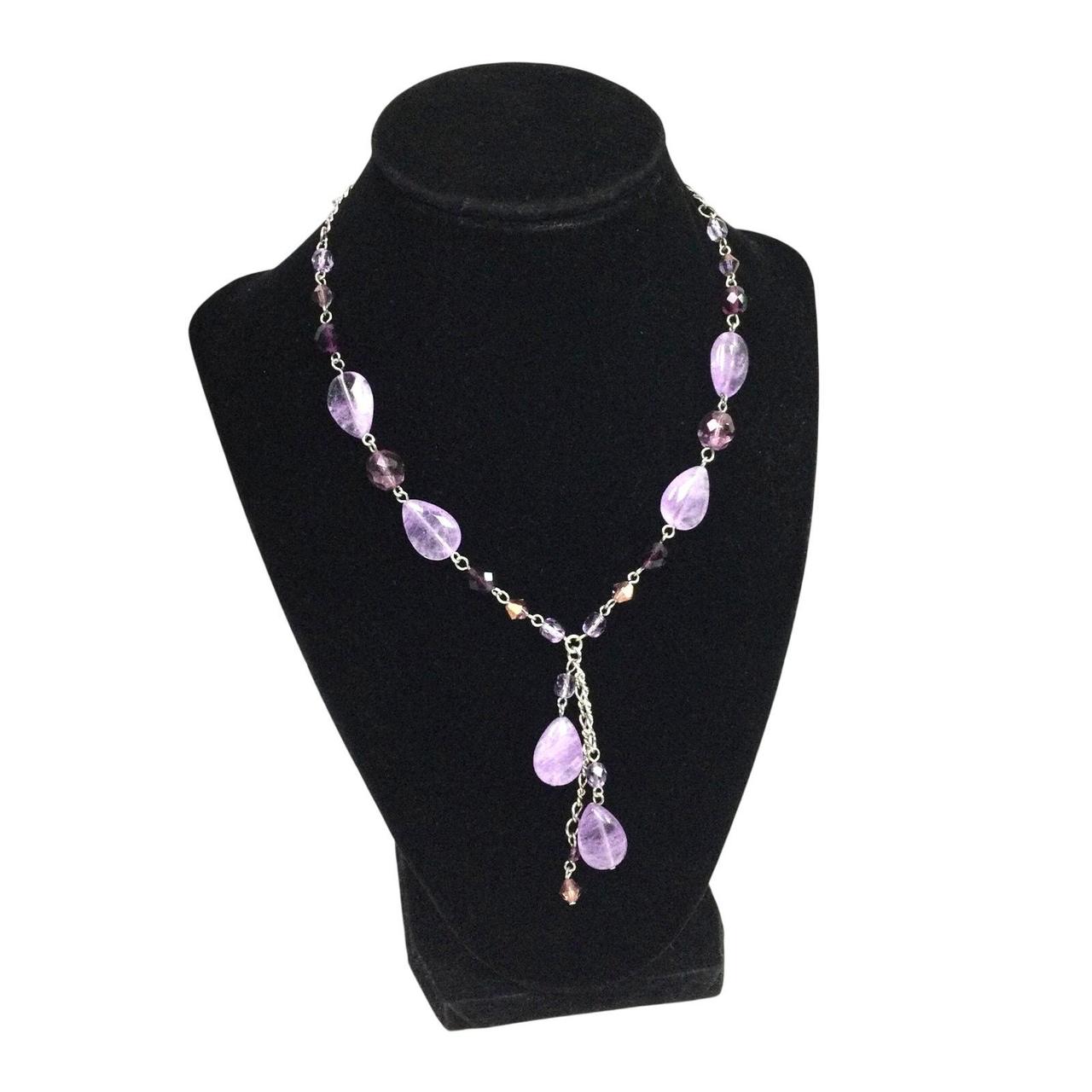 Cookie Lee Multi-Strand Beaded Necklace With Adjustable Chain & Colorful Beads V - View 11