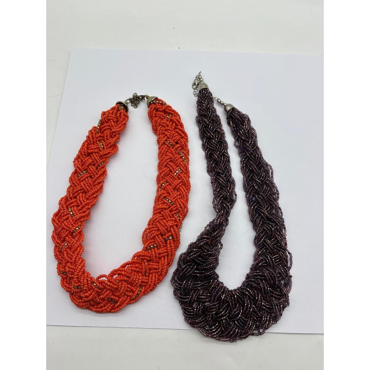 Cookie Lee Multi-Strand Beaded Necklace With Adjustable Chain & Colorful Beads V - View 14