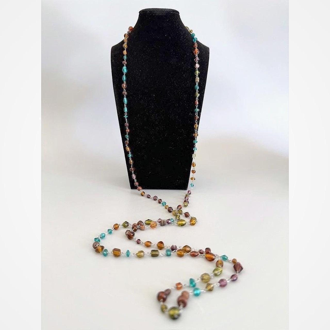 Cookie Lee Multi-Strand Beaded Necklace With Adjustable Chain & Colorful Beads V - View 17