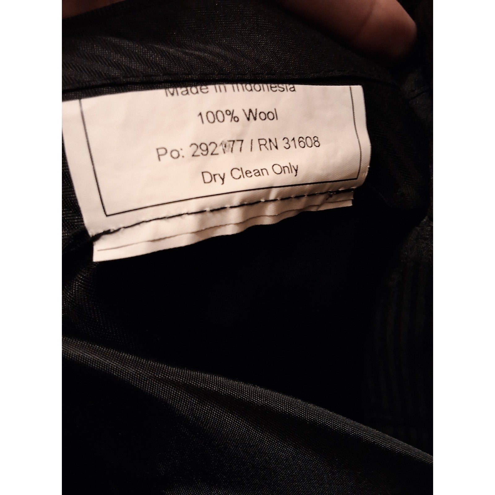 Executive Men's Wool Dress Pants Charcoal Gray Pleated‎ 38x30 Slacks Business - View 7