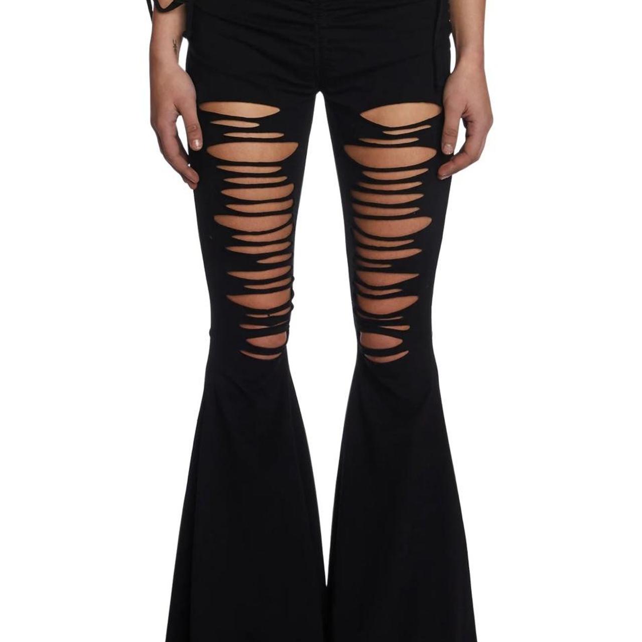 Black Chain-Linked Convertible Pants‎ With Cargo Pockets Size XXS - View 22
