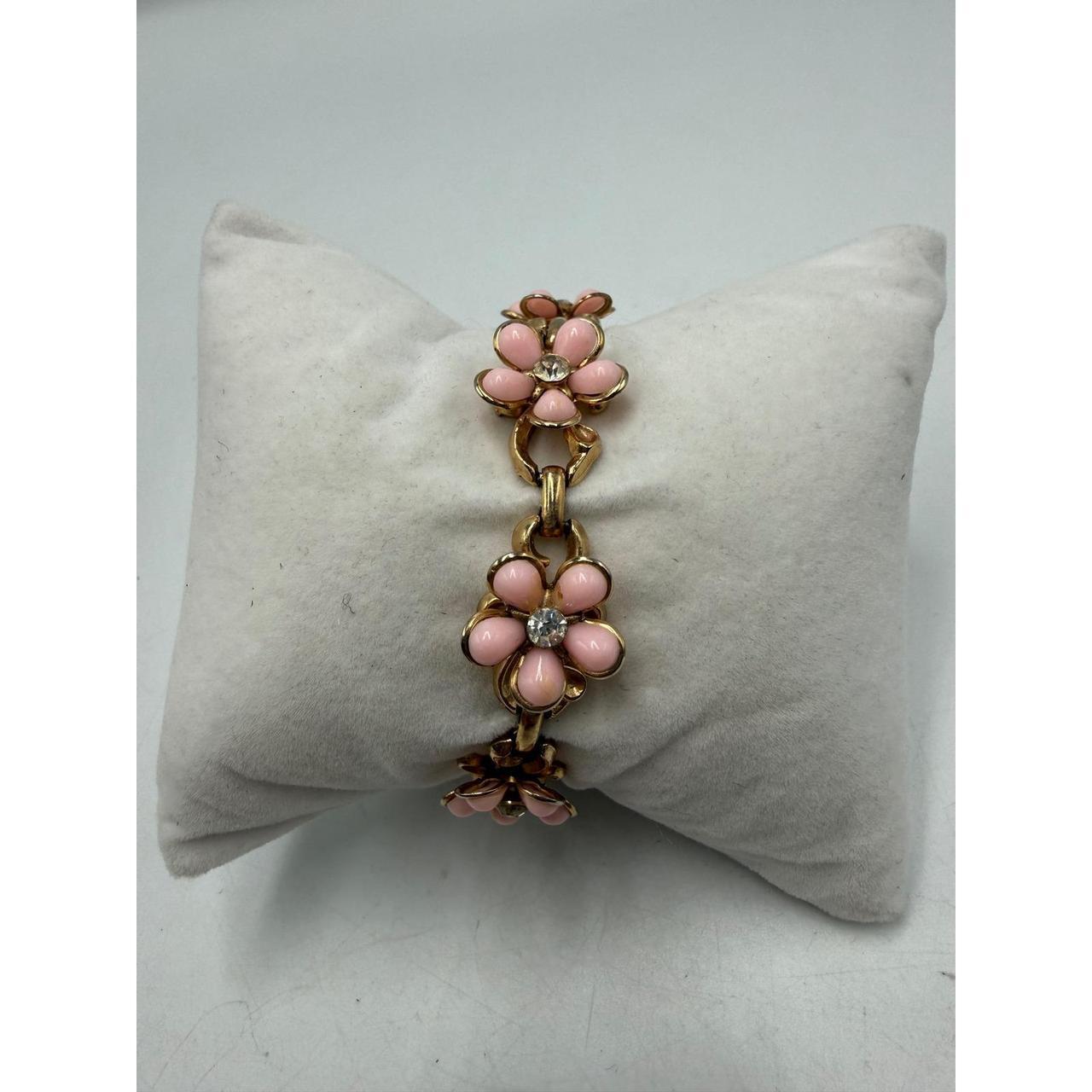 Antique Book Chain Bracelet With‎ Faux Pearl Accents - View 14