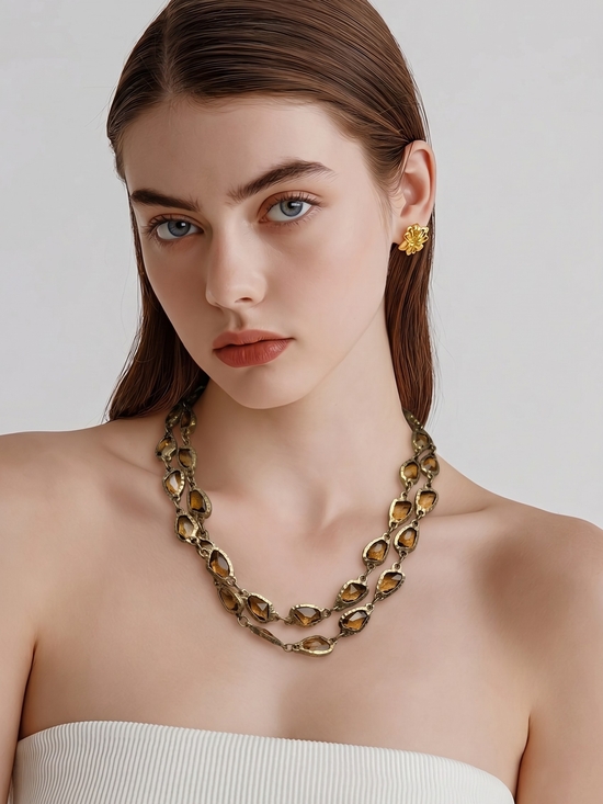 Celebrate New‎ York Gold Tone Chain Necklace 18 Inches Adjustable Length Elegant - View 20