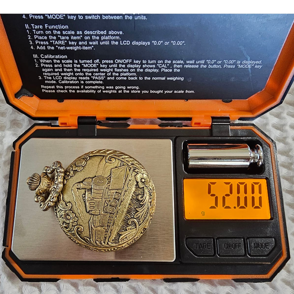 Milan Pocket Watch with Chain-link Necklace 39-46" Steam Punk‎ Antique Gold - View 10