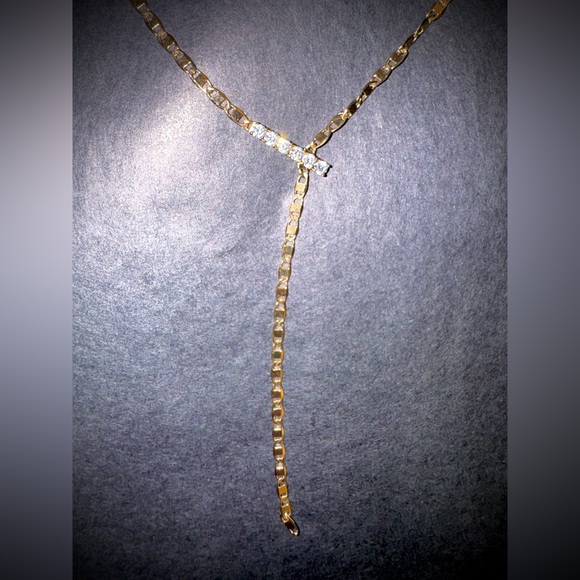 Nadri Faux London Blue Sapphire Necklace & Earring Set Demi Parure - View 21