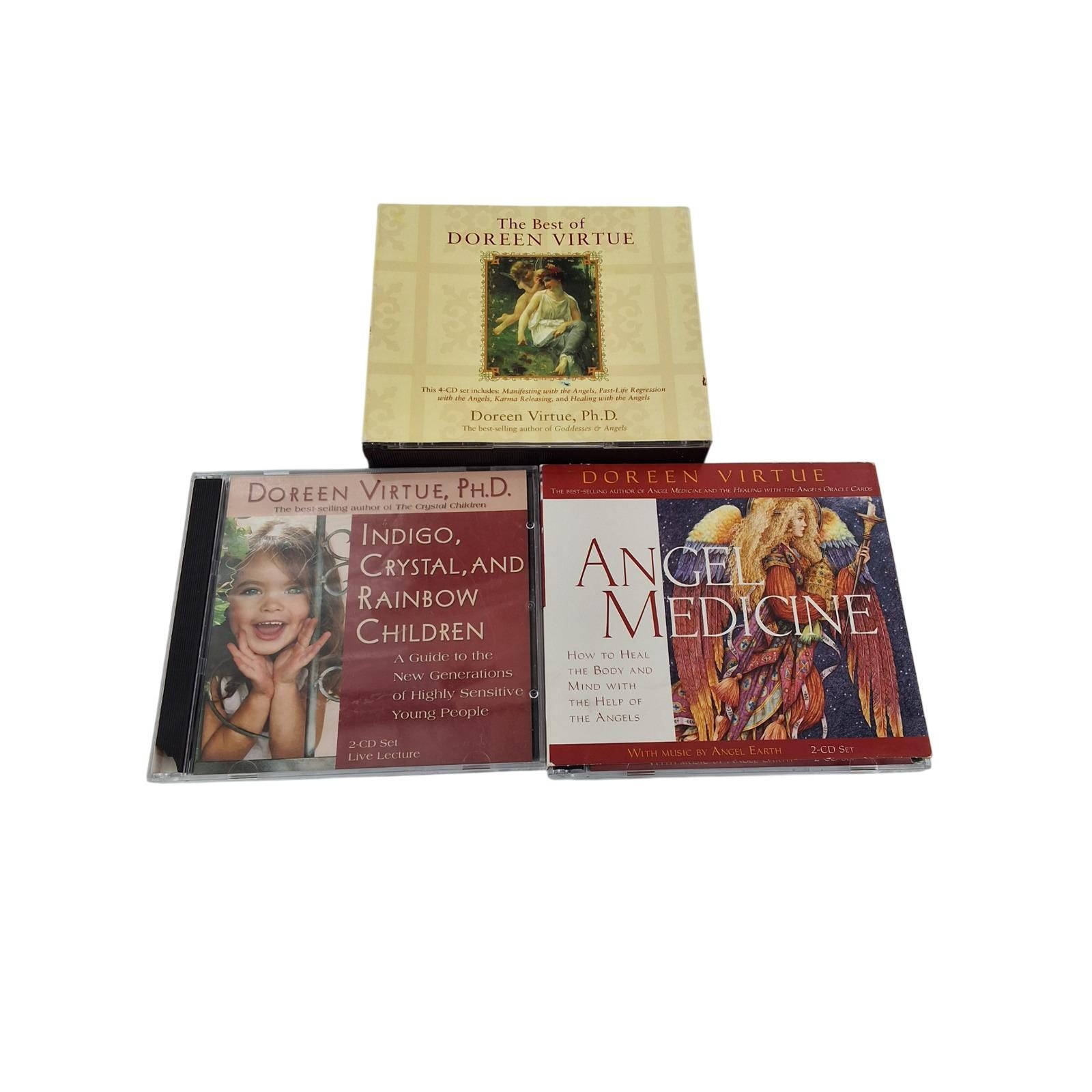 Doreen Virtue 8-CD Lot Angel Medicine Indigo Crystal Rainbow Children Healing
