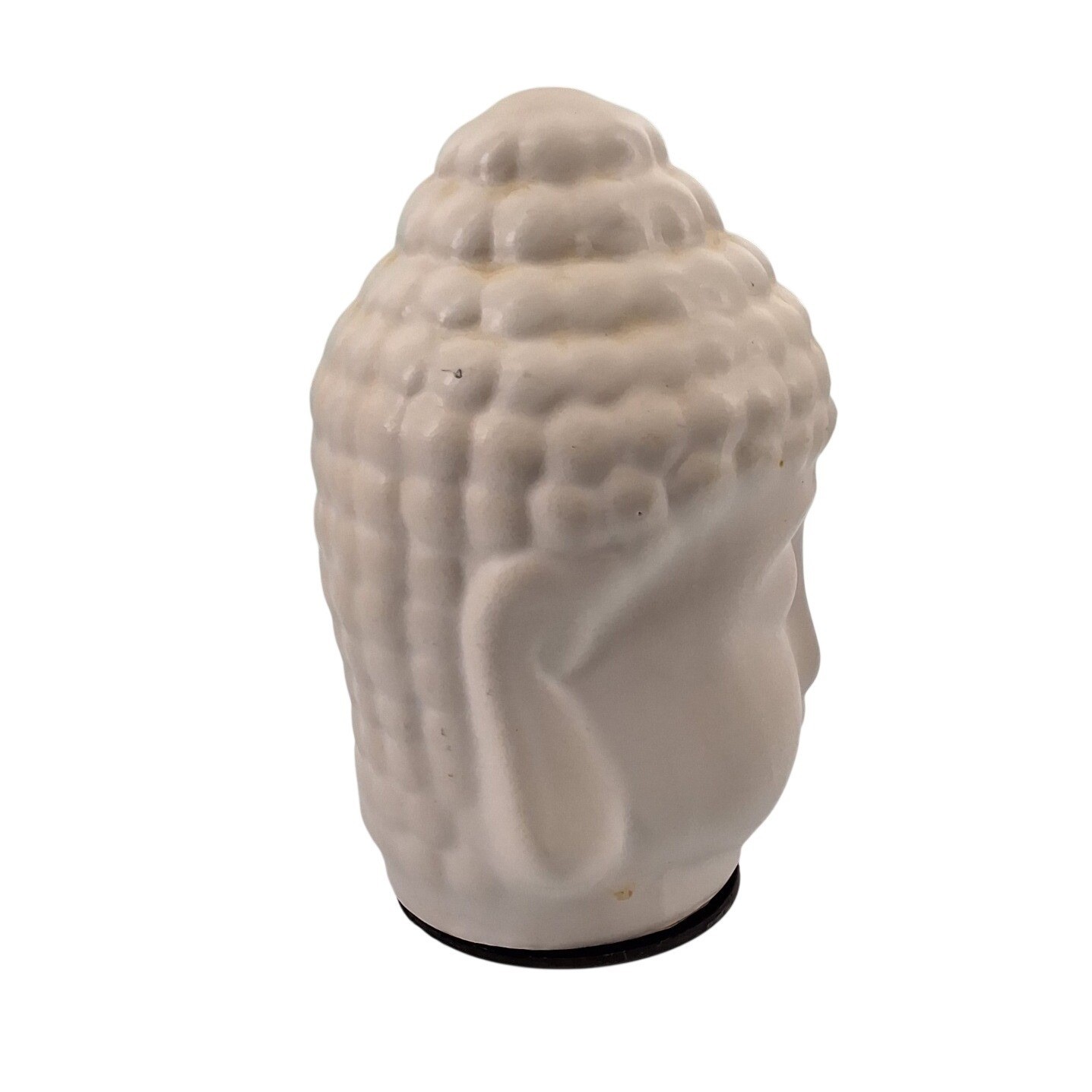Matte White Ceramic Buddha Head Statue 5" Zen Home Decor Spiritual Bust - View 6