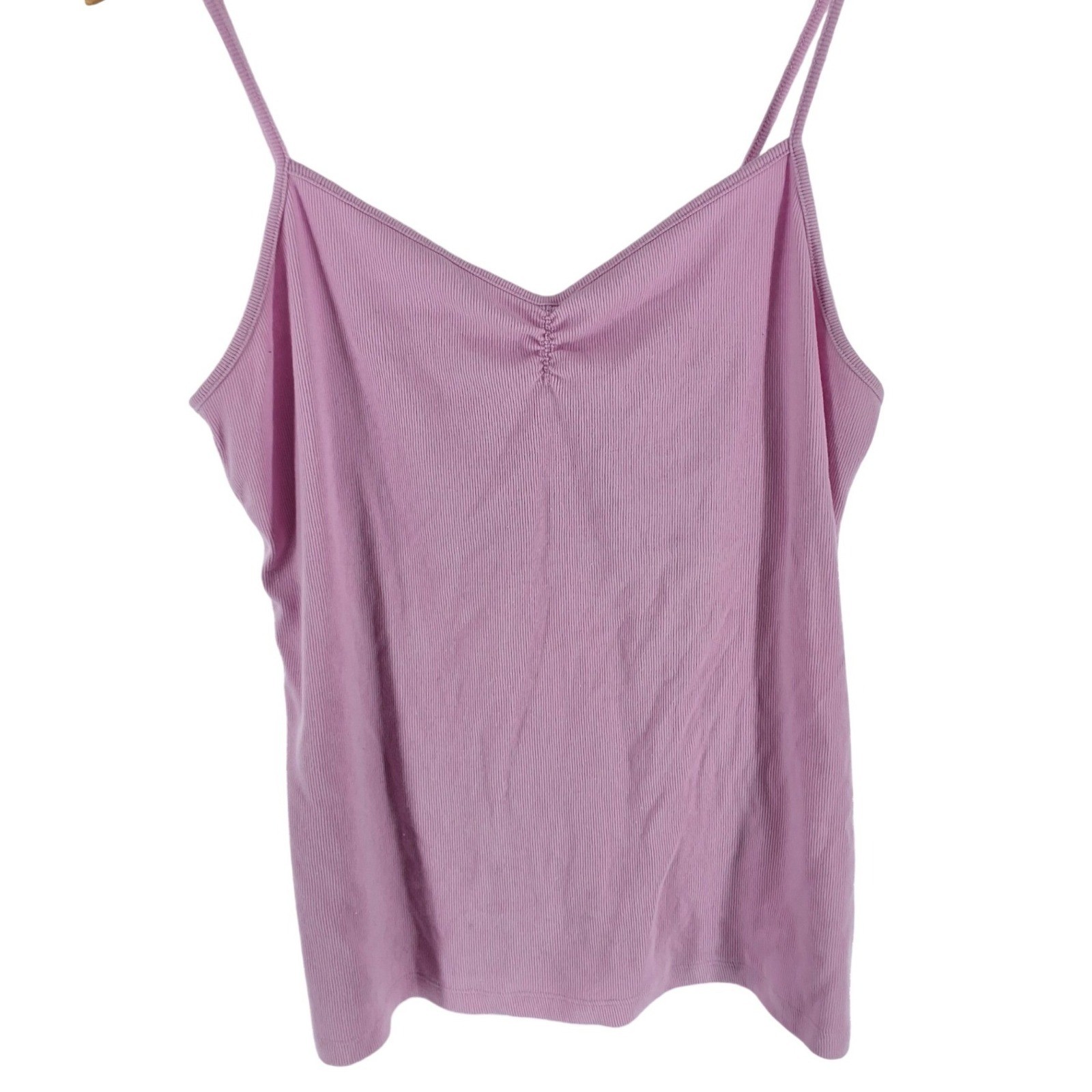 No Boundaries Pink Orchid Ribbed Camisole V-Neck Tank Top XXXL 3XG 21 NJ19T121C