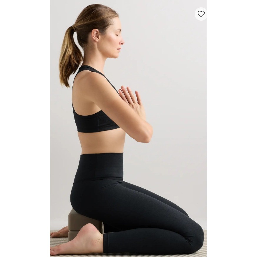 Quince Ultra-Soft High-Rise Pocket Legging Black Small 28 inseam New