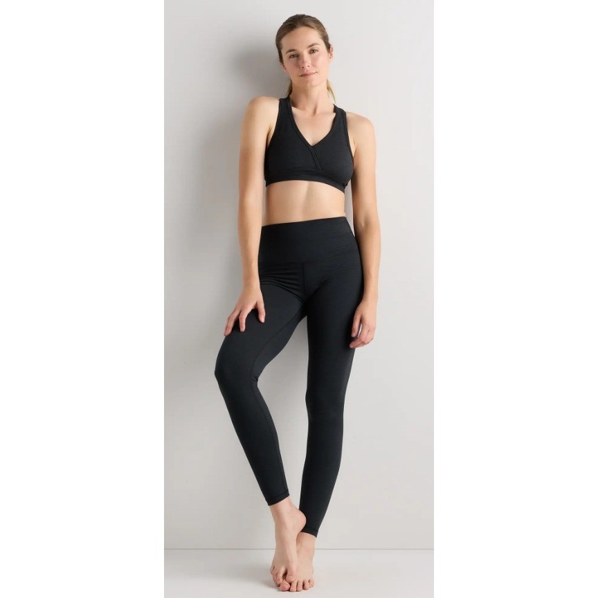 Quince Ultra-Soft High-Rise Pocket Legging Black Small 28 inseam New