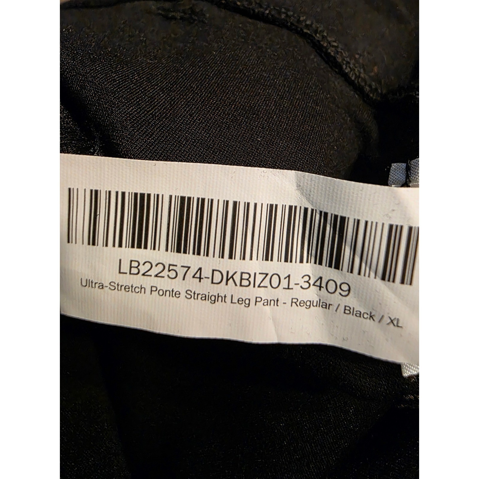 Quince Ultra-Stretch Ponte Straight Leg Pants XL Black Inseam 32 New - View 7