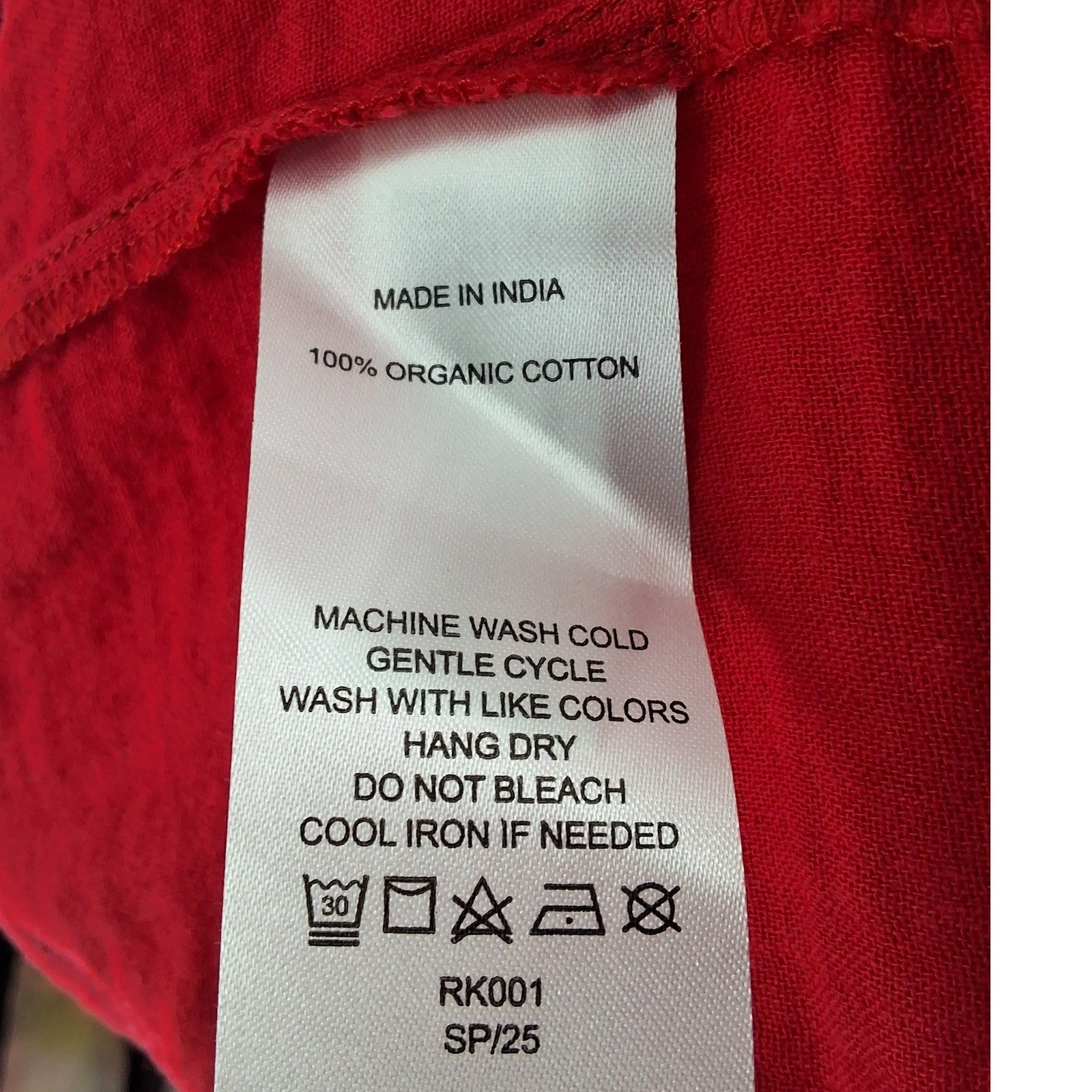 Quince Organic Cotton Gauze Tiered Maxi Dress Wild Cherry Red XL LB96328-RK001 - View 3