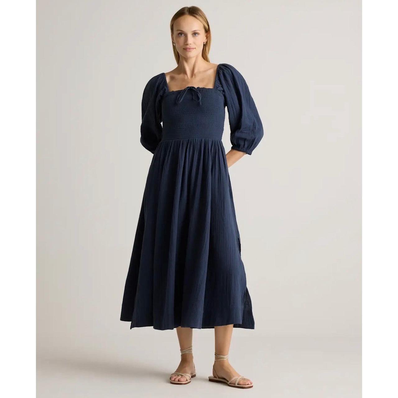 Quince Organic Cotton Gauze Tiered Maxi Dress Wild Cherry Red XL LB96328-RK001 - View 6
