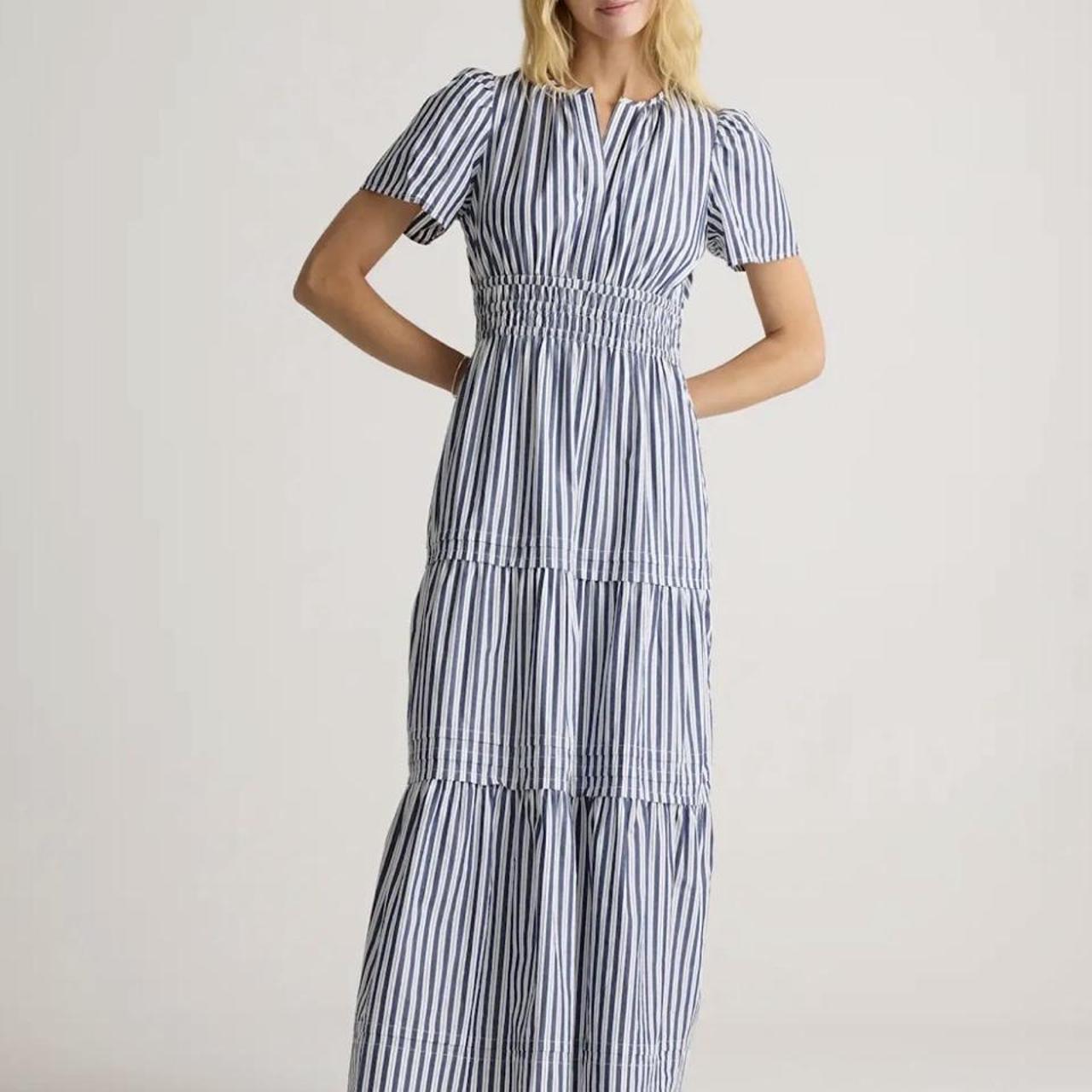 Quince Organic Cotton Gauze Tiered Maxi Dress Wild Cherry Red XL LB96328-RK001 - View 15