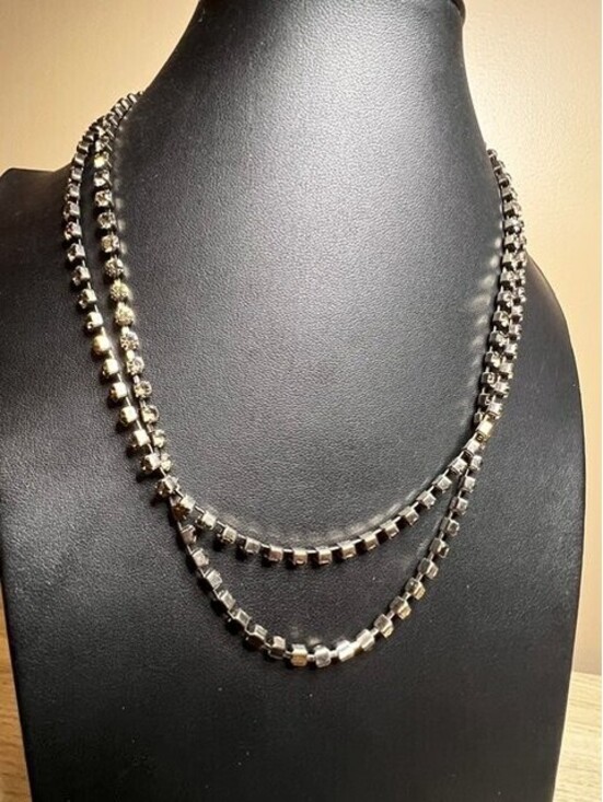 Liz Claiborne Silver Tone Faux Pearl Station Necklace Adjustable 16-19" - View 19
