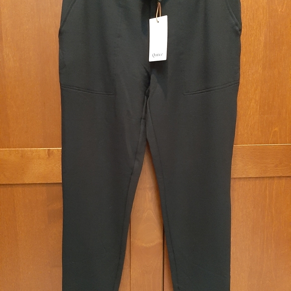 Quince SuperSoft Fleece Pants Black Tencel Modal Joggers STIEC01 Womens Small - View 21